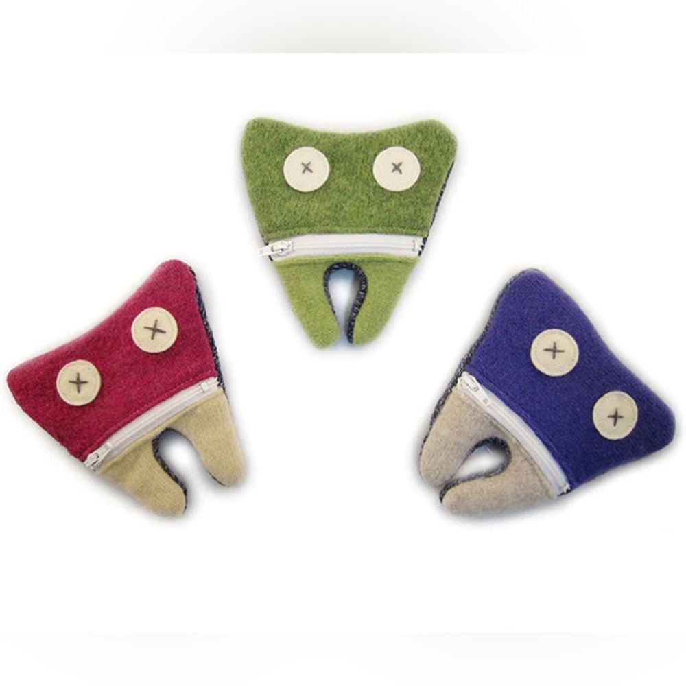 Cate & Levi tooth fairy pouch. Made in Canada.